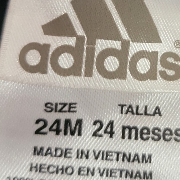Adidas kids  hooded Full Zip-UP Size 24M - Picture 2 of 4